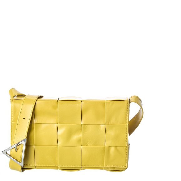 Bottega Veneta Handbags - Bottega Veneta Cassette Intrecciato Leather Crossbody